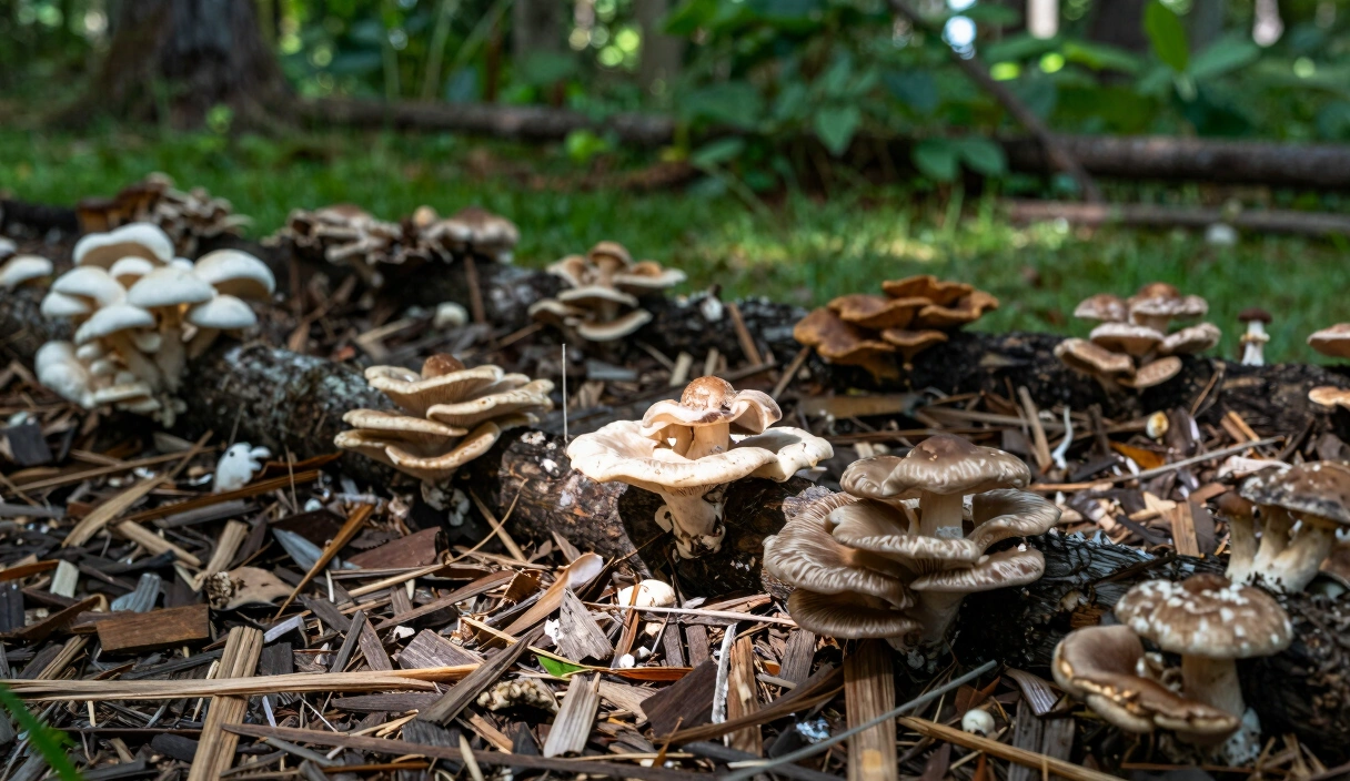 Mushroom Log Inoculation Pattern