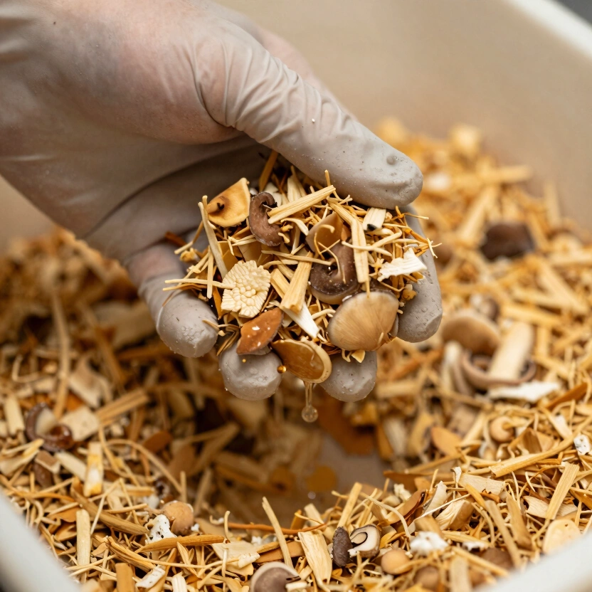 Mushroom Substrate Squeeze Test